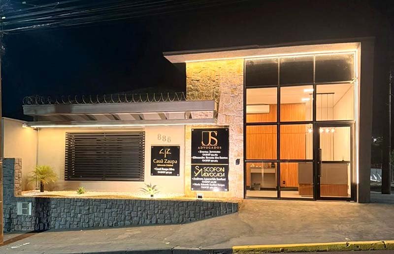 Fachada do escritório JS Advogados Associados em Presidente Prudente